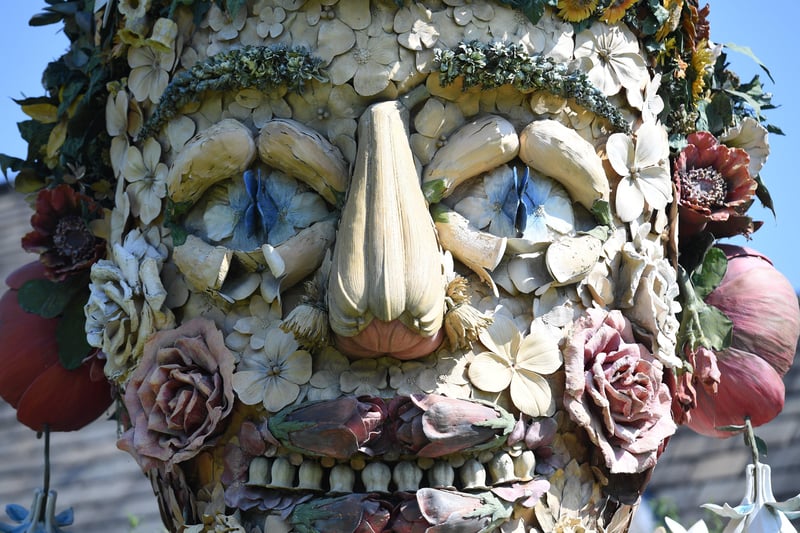 18th July 2021.
The Four Seasons sculptures at RHS Garden Harlow Carr, created by American artist called Philip Hass.
Pictured a close up of one of sculptures.
Picture Gerard Binks