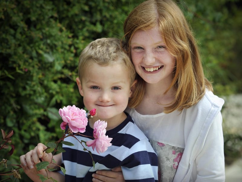 Littlebeck Rose Queen, Rosa Goodall, with Fred Stamp, her attendant.