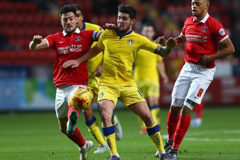 Alex Mowatt competes for the ball with Charlton Athletic's Johnnie Jackson during the Championship clash at The Valley in December 2015.