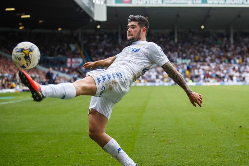 Alex Mowatt controls the ball during the Championship clash against Huddersfield Town at Elland Road in September 2016.