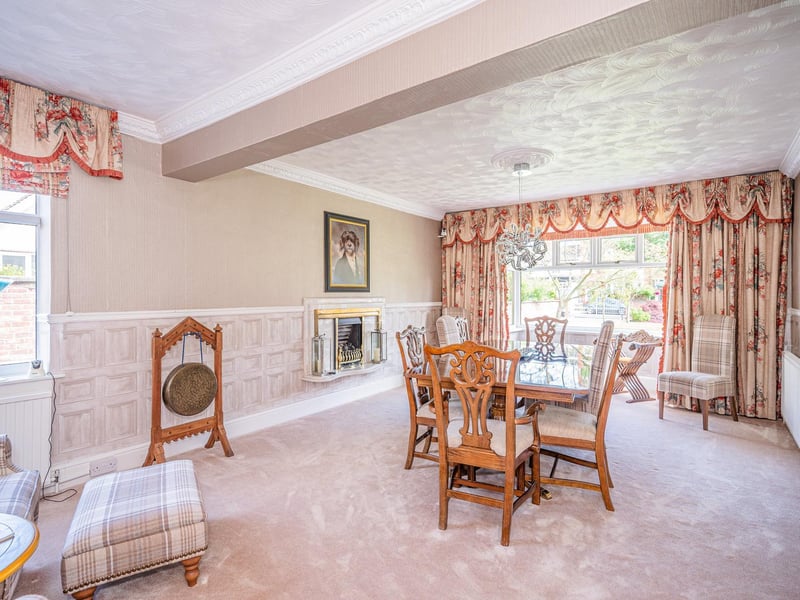 Plenty of natural light from the large windows in this room