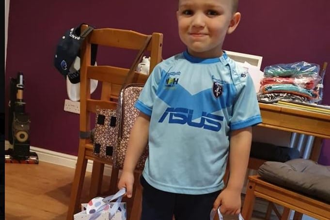 Matthew Smith shared this photo of his little one, taking gifts for his three favourite teachers.