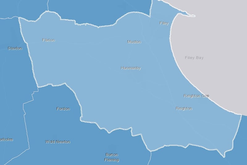 Filey and Hunmanby has seen rates of positive Covid cases rise by 491%, from 94.8 per 100,000 to 560.3 per 100,000.