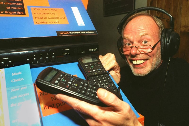 Radio DJ 'whispering' Bob Harris launched the Bell Cable Media music choice system at the Leeds Town & Country Club in October 1995.