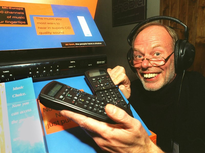 Radio DJ 'whispering' Bob Harris launched the Bell Cable Media music choice system at the Leeds Town & Country Club in October 1995.
