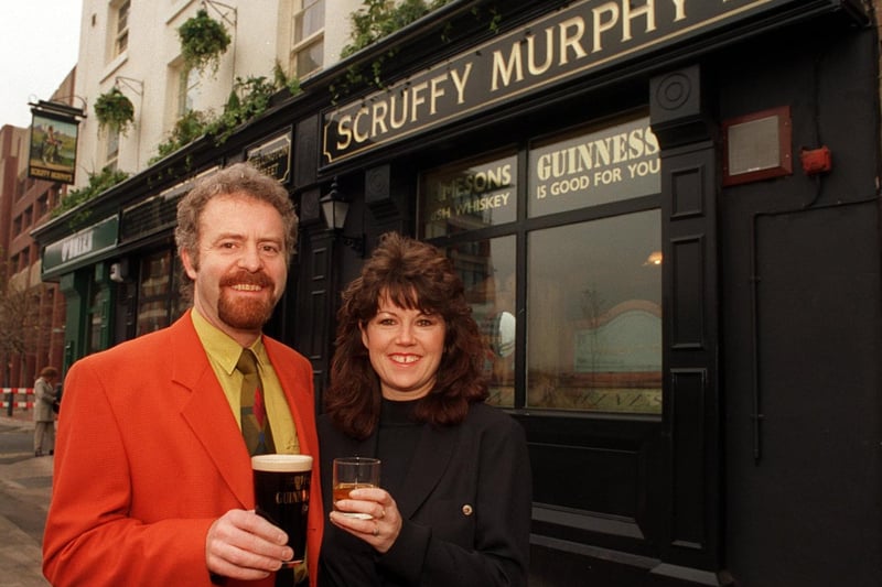 Do you remember Tony Frearson and Lesley Marples pictured in December 1995? They ran Scruffy Murphy's in Leeds city centre.