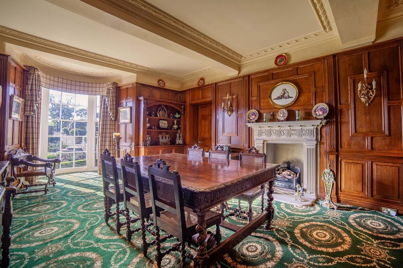 An elegant dining room within Ashday Hall