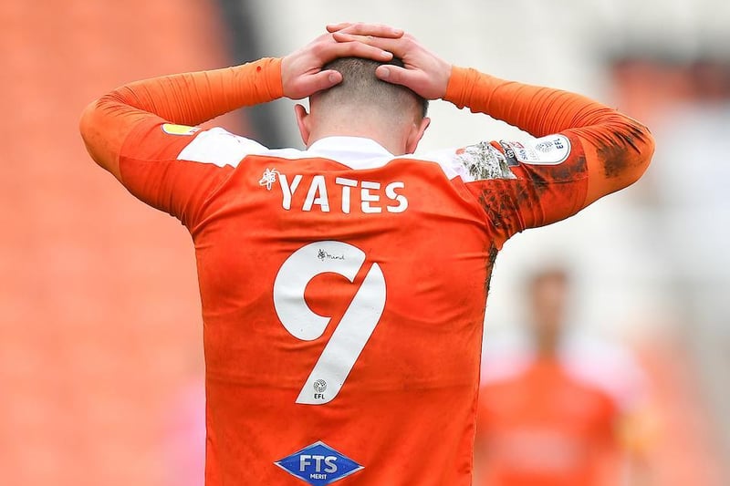 Yates' time at Blackpool hasn't always gone so swimmingly. In fact, the striker - a big summer signing from Rotherham - failed to find the back of the net in his first 11 games for the club.