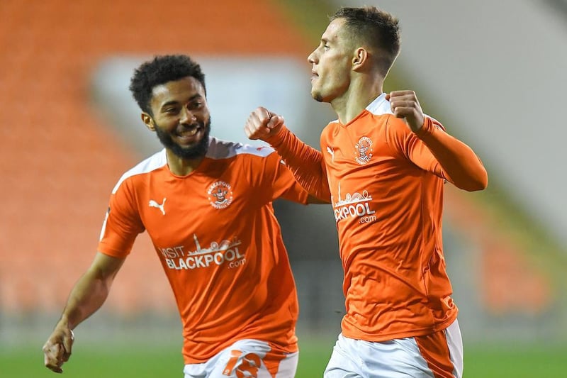 Jerry Yates produced a brace to help the Seasiders beat high-flying Peterborough 3-1 at Bloomfield Road in March. His first was an excellent snapshot from long range with just a few minutes on the clock.