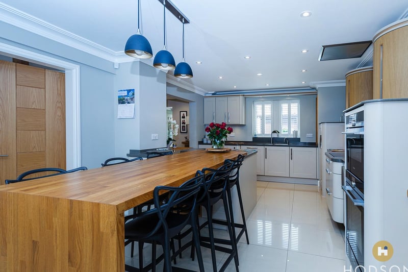 Plenty of dining space within the open plan kitchen