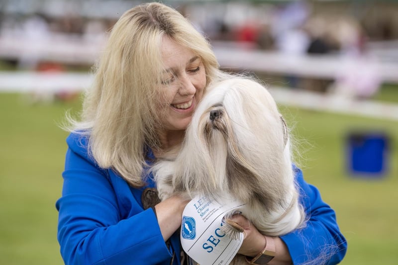 Mandy O'Doherty from Silsden with her Lhasa Apso.