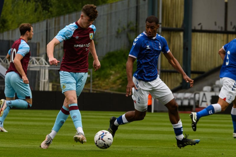 Lewis Richardson looks to set the Clarets on the front foot