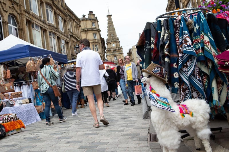 The market was in Halifax town centre from Thursday until today.