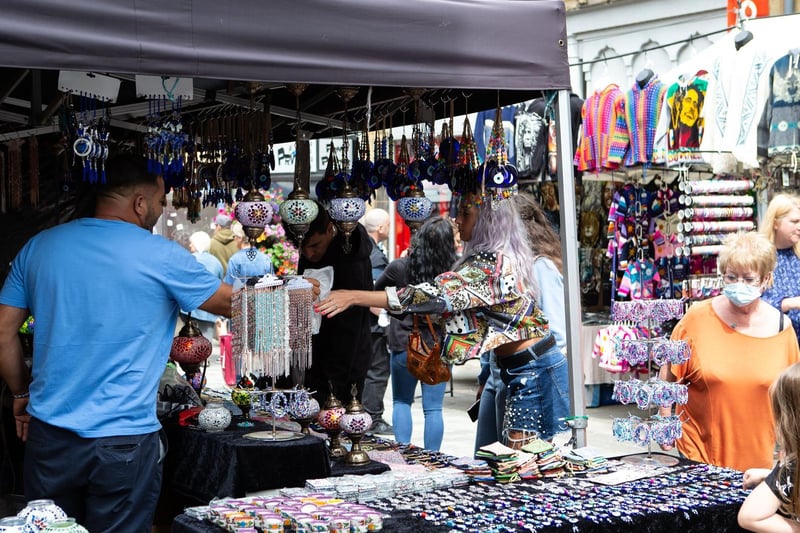 The market featured traders from across the globe.