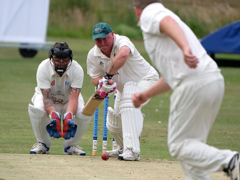 Gareth Ludlam plays a defensive shot for Grosmont

Photo by Richard Ponter