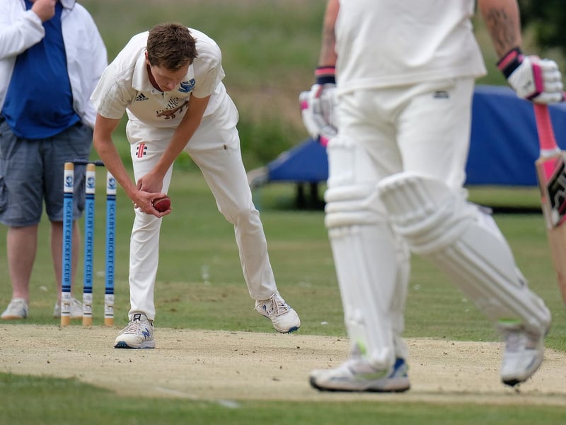 Scalby 2nds bowler Tom Hendry fields off his own bowling


Photos by Richard Ponter