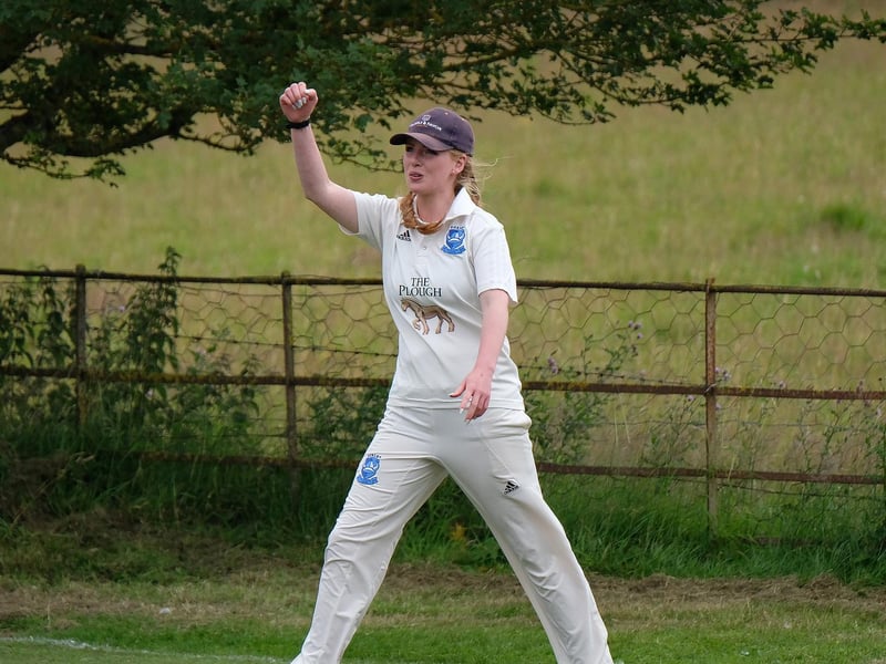 Heather Marsay in fielding action for Scalby 2nds

Photo by Richard Ponter