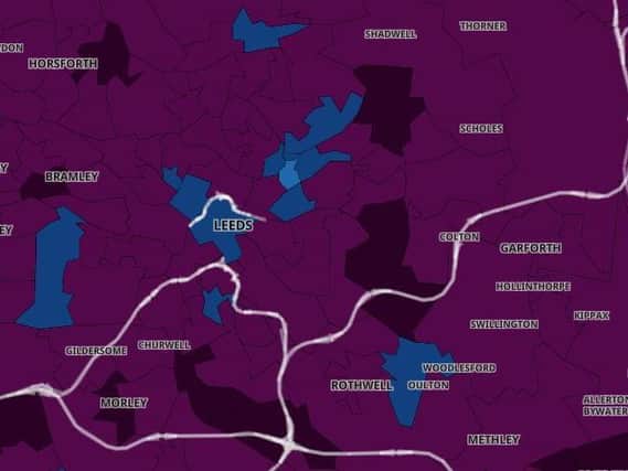 Here are the Leeds areas with the lowest Covid rates (Photo: Gov.uk)