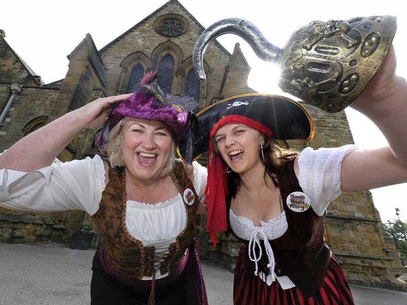 Actors dressed up to entertain the youngsters