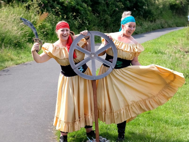 Cheerful pirates ensured the children weren't scared