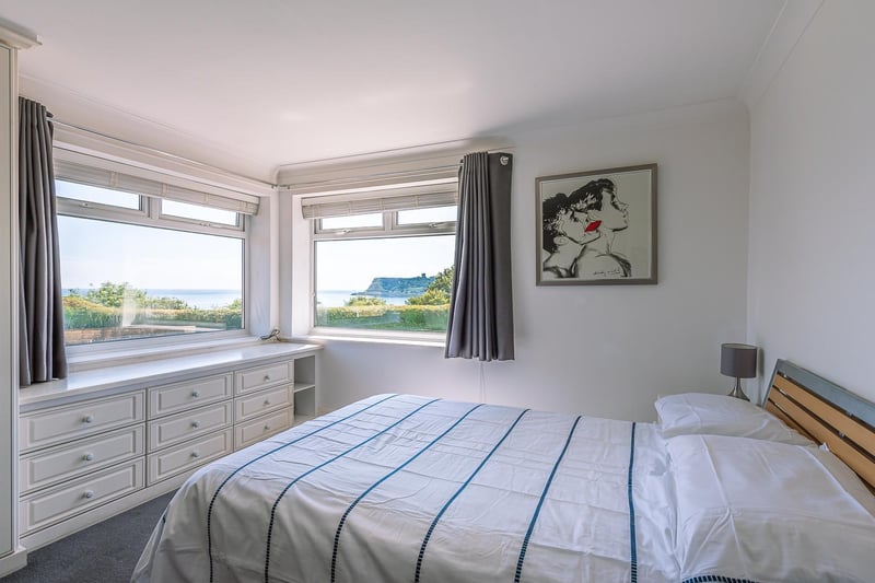 Panoramic views are enjoyed from bedroom windows too