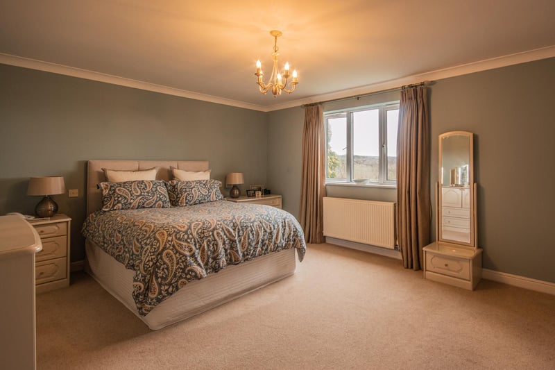One of the property's spacious bedrooms