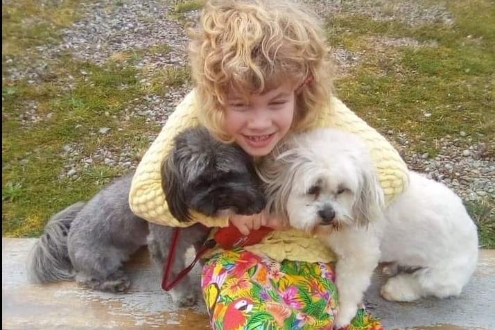 Michelle Rose shared her photo of Hunni, Megan-Rose and Freddie.
