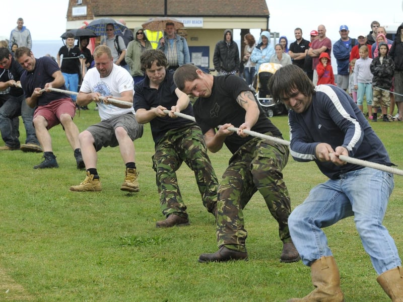 Taking the strain in the tug of war.