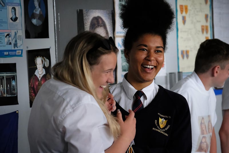 Curriculum enrichment day at St Augustine's school - enjoying a drama session ..pic Richard Ponter