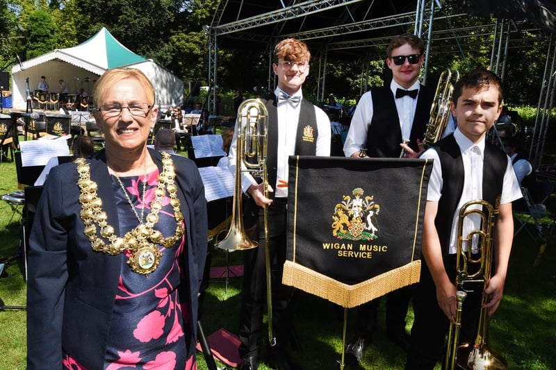 The Mayor of Wigan Coun Yvonne Klieve attended the event.