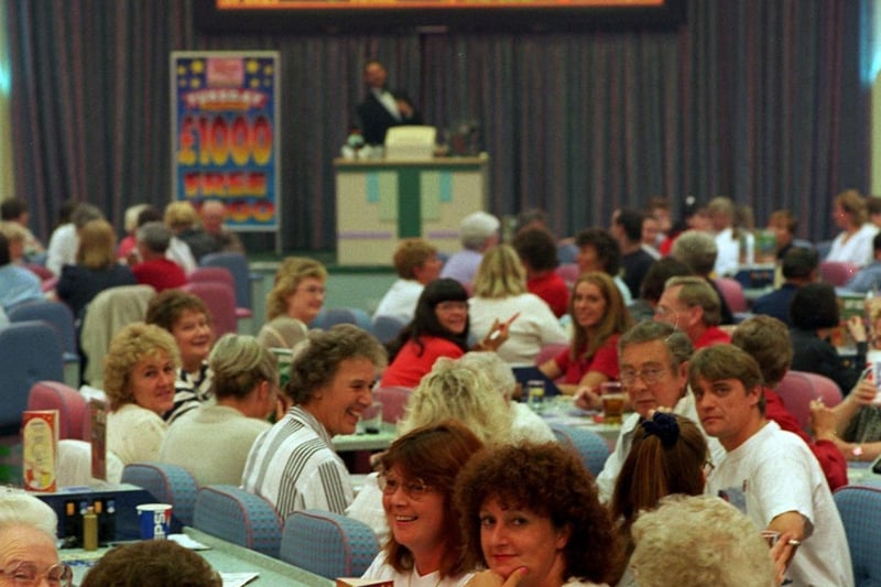 September 1996 and pictured is inside Riva Bingo showing the mixed age group of people who play the game.