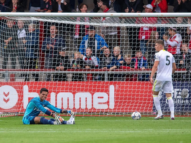 6 - Endured a moment to forget when dispossessed towards the edge of his box by Josh Morris who was left with a gift to draw Fleetwood level. But kept his composure thereafter and made a couple of decent saves and clearances to crosses.