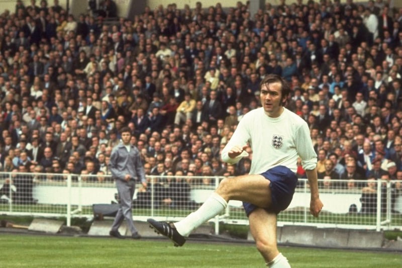 Terry Cooper in action for England against Scotland at Wembley in May 1971. Picture by Allsport UK/Allsport via Getty Images.