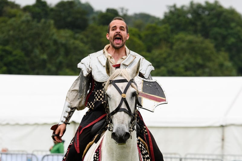 Jousting event at the Royal Lancashire Agricultural Show 2021.