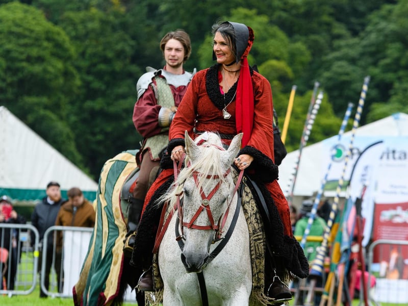 Jousting event at the Royal Lancashire Agricultural Show 2021.