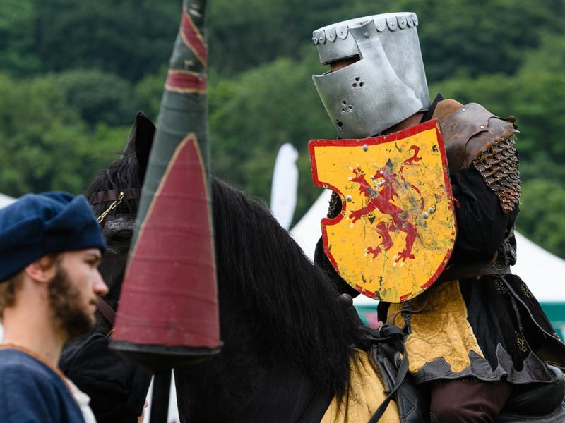 Jousting event at the Royal Lancashire Agricultural Show 2021.
