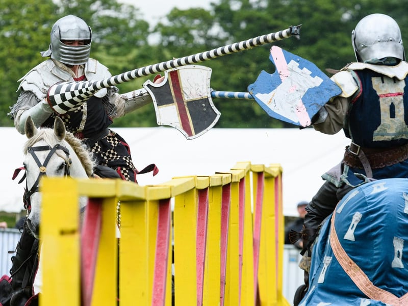 Jousting event at the Royal Lancashire Agricultural Show 2021.