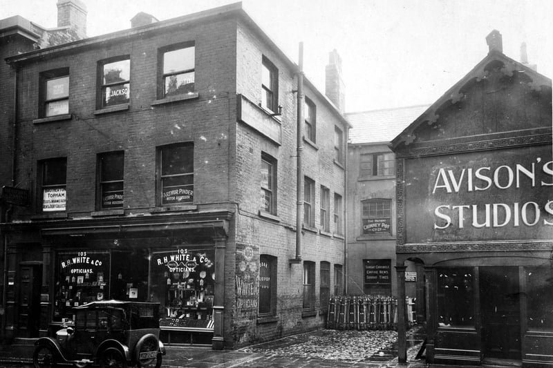 R.H. White, opticians on Albion Street in the city centre pictured in July 1927.