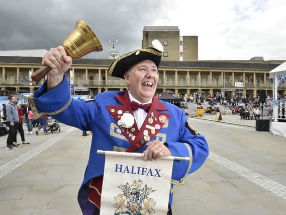 Yorkshire Day celebrations at The Piece Hall, Halifax.