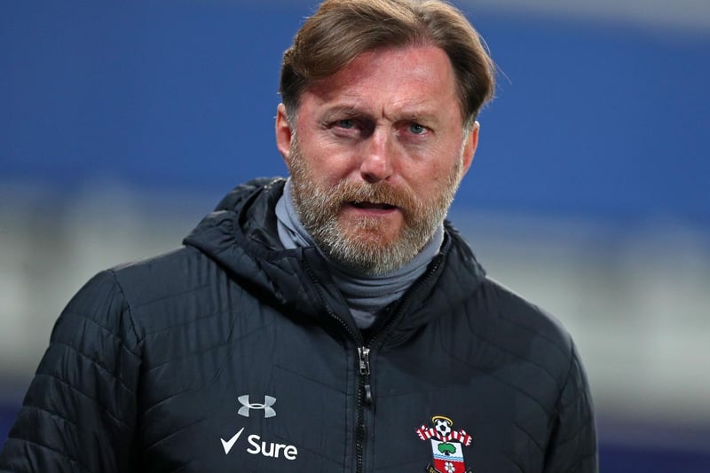Southampton's Austrian manager Ralph Hasenhuttl arrives for the English Premier League football match between Everton and Southampton at Goodison Park in Liverpool, north west England on March 1, 2021.