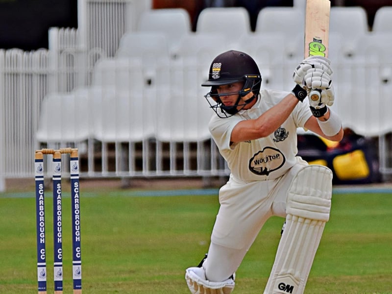 Breidyn Schaper bats for Scarborough CC v Harrogate CC

Photo by Simon Dobson