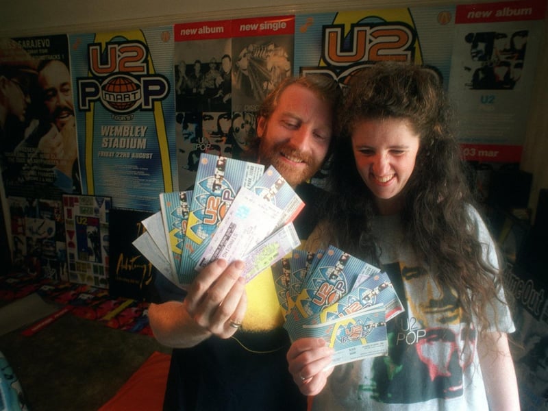 Your YEP featured U2 fanatics Martin Shanahan and Rosemary Parker from Pudsey. Thee are pictured showing off their huge collection of PopMart tour tickets.