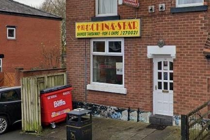 China Star / Takeaway/sandwich shop / Chorley. PR6 0QF / Rating: 1 star / Last inspection: March 1, 2021