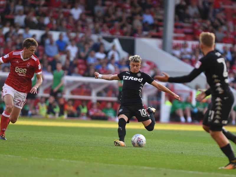 Ezgjan Alioski lets fly to score the second goal.