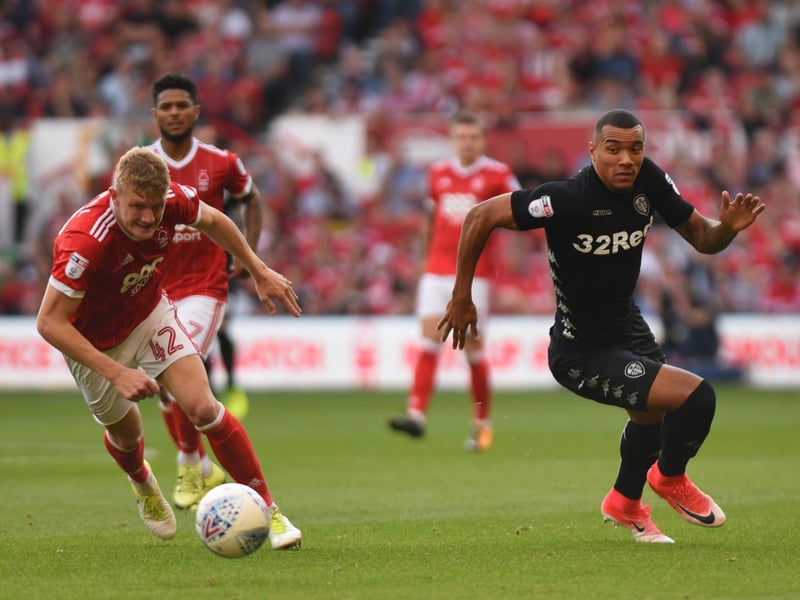 Jay-Roy Grot chases down Nottingham Forest's Joe Worrall.