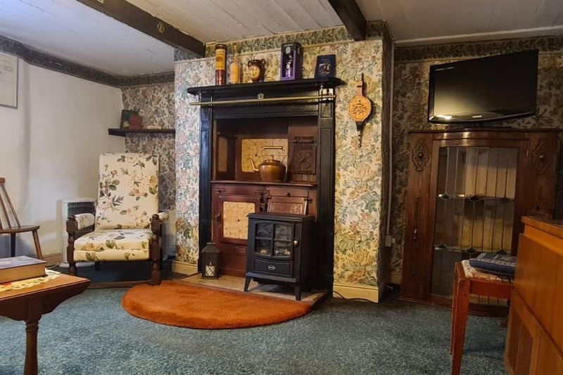 Inside the cottage which is listed with a guide price of £55,000