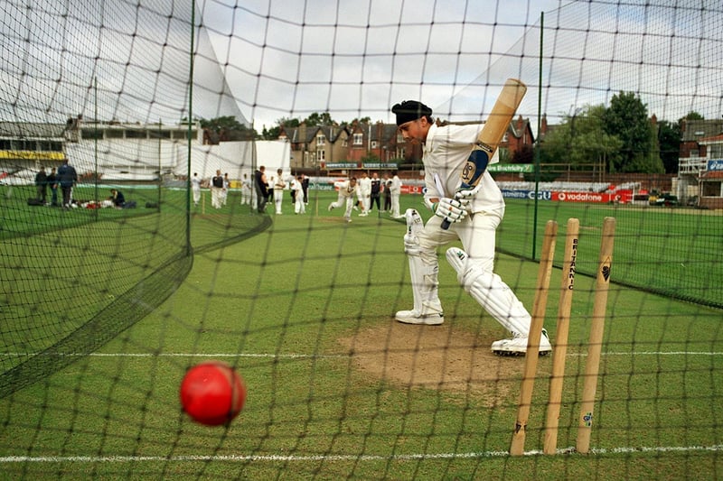 An opend day was held at Yorkshire Cricket Club. Pictured in the nets is Gerpret Suri.