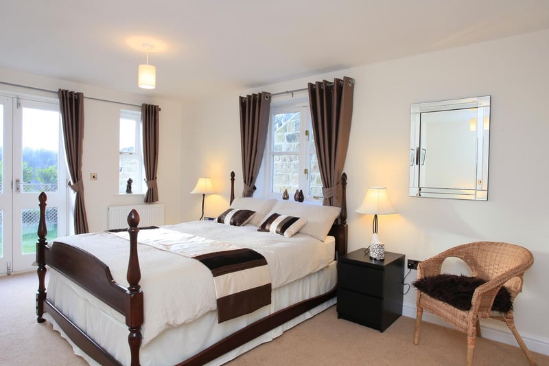 Another of the property's sizeable bedrooms
