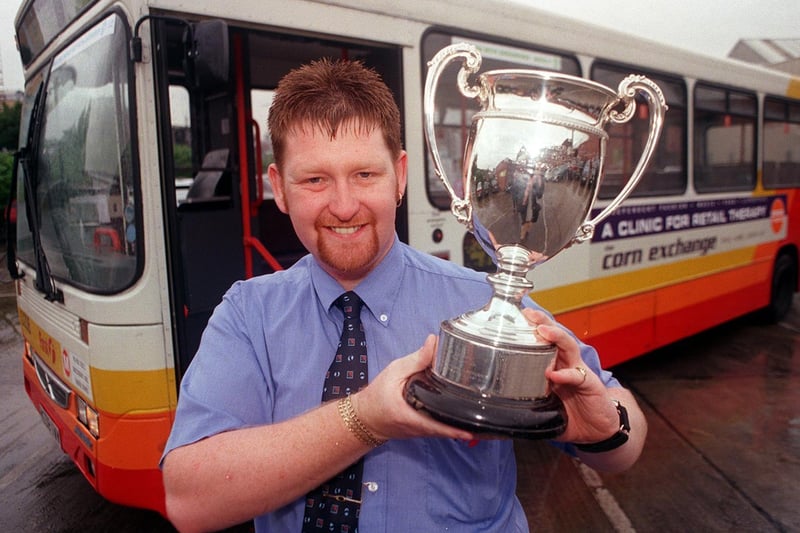 This is Gordon Fitzgerald was crowned Britain's Best Bus Driver in September 1999. He was based out of First's Kirkstall Road depot.