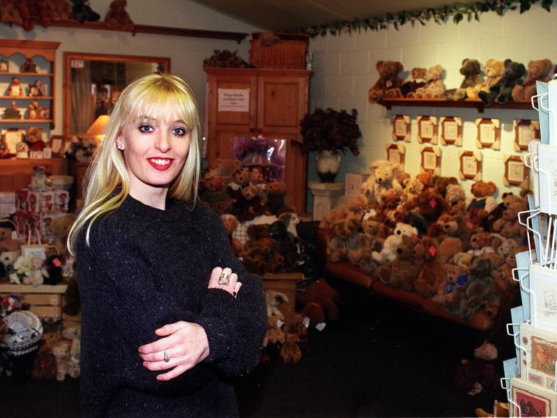 This is Charlie Swift, avid bear collector and owner of 'Bear and Me' at Granary Wharf.